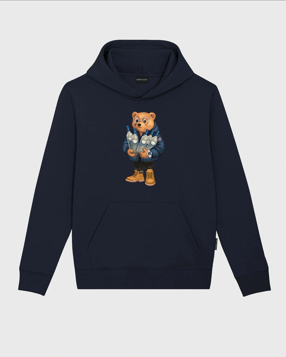 Baron Filou Hoodie Filou 190 The Bottle King Donkerblauw