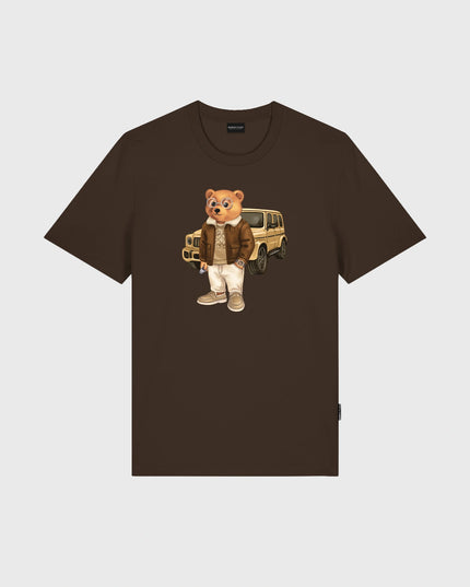 Baron Filou T-shirt Filou 183 The Weekend Driver Chocoladebruin