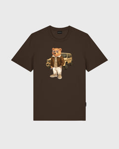 Baron Filou T-shirt Filou 183 The Weekend Driver Chocoladebruin