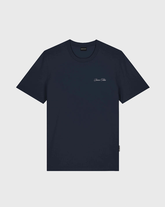 Baron Filou T-shirt Filou 187 Chalet Owners Club Backprint Donkerblauw