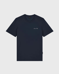 Baron Filou T-shirt Filou 187 Chalet Owners Club Backprint Donkerblauw