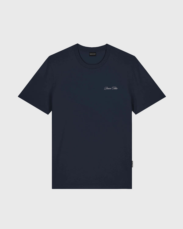 Baron Filou T-shirt Filou 187 Chalet Owners Club Backprint Donkerblauw
