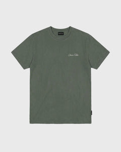 Baron Filou T-shirt Oversized Bottles and Watches Olijfgroen