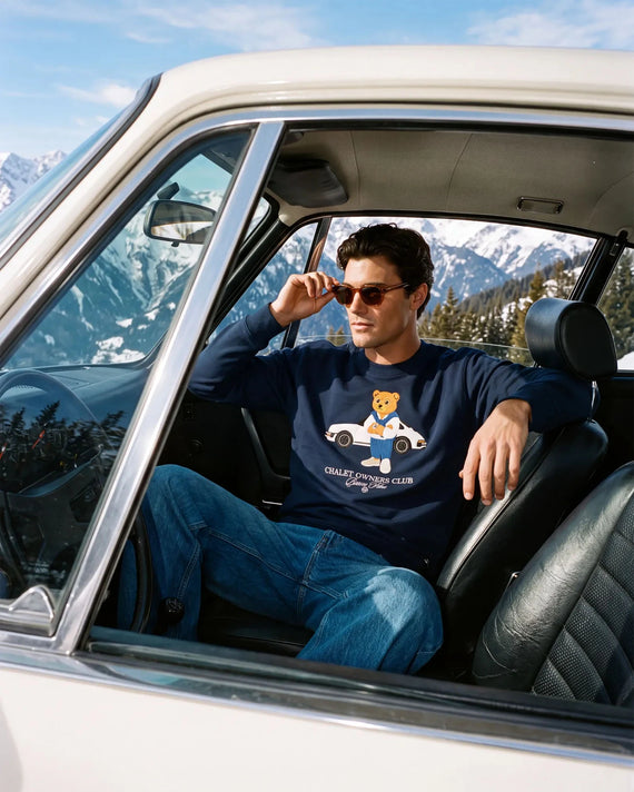 Baron Filou T-shirt Filou 186 The Vintage Driver Donkerblauw