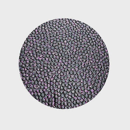 Burned In/Outdoor Basketbal Black Purple LA Glitter, maat 7, vrijstaand op grijze achtergrond - Burned Sports
