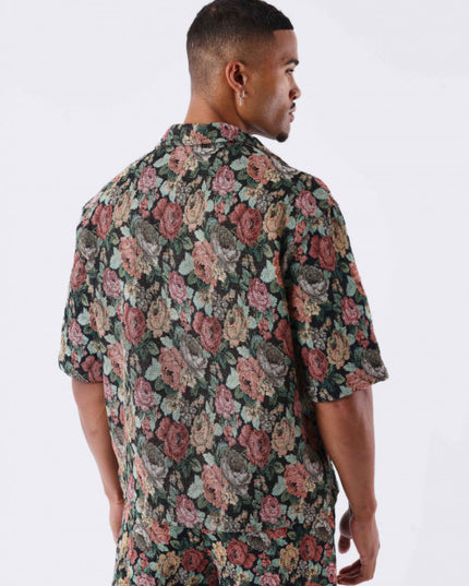 Project X Paris Floral Shirt Zwart
