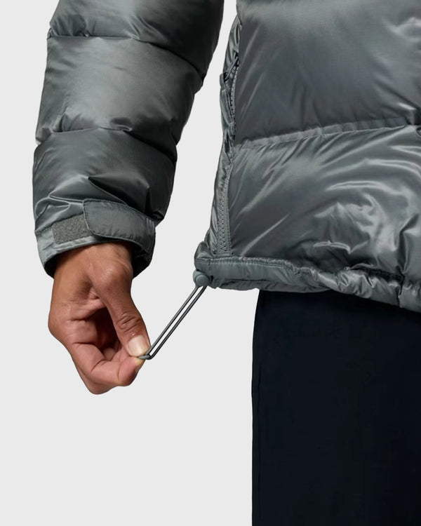 Columbia Powder Keg Heat Seal Down Puffer Groen Grijs touw