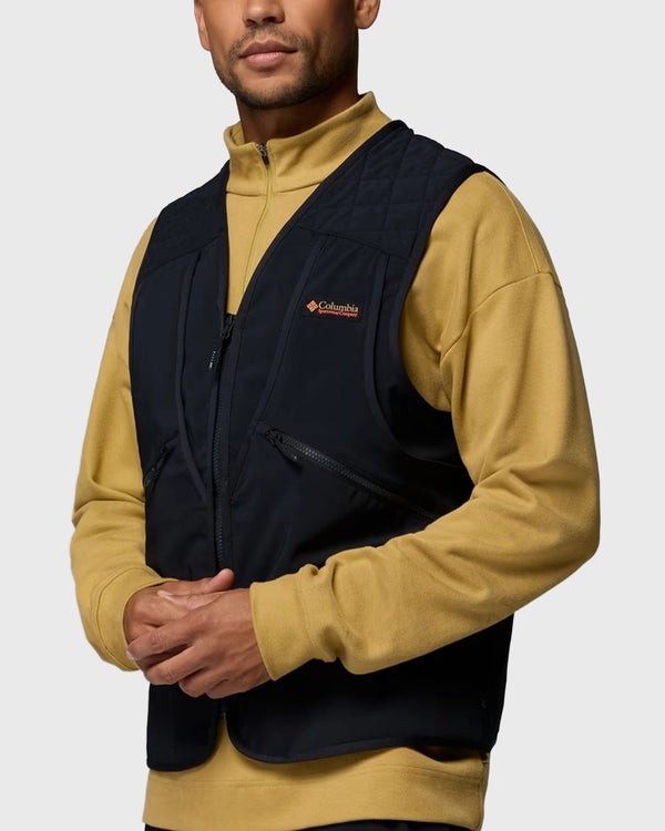 Columbia Sauvie Sky Uplander Vest Zwart zijaanzicht