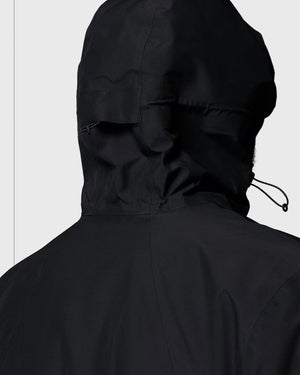 Columbia Street Commuter Insulated Jacket Zwart achterkant  capuchon cu