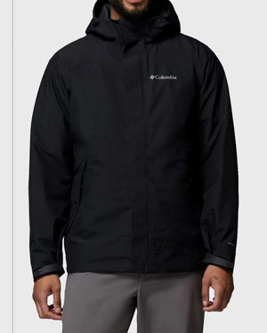 Columbia Street Commuter Insulated Jacket Zwart vooraanzicht jas dicht