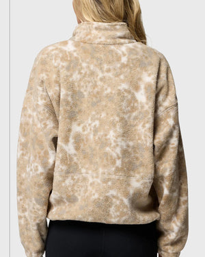 Columbia Timber Meadow MTR Printed Fleece Half Zip Dames Zand achter cu