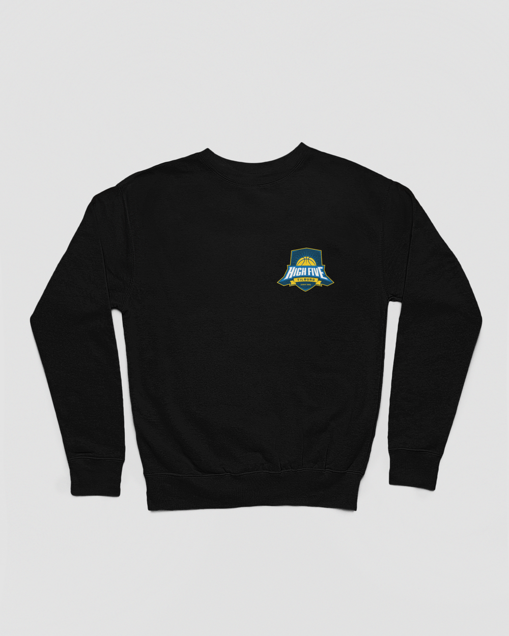Tilburg High Five Crewneck Logo Zwart