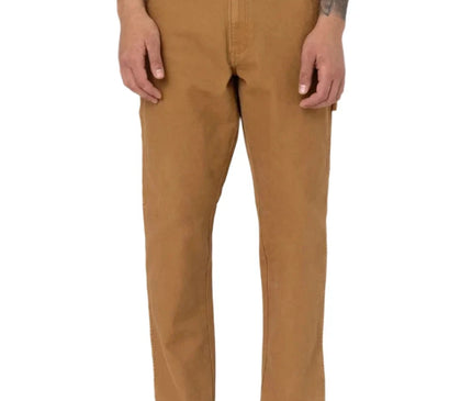 dickies-carpenter-duck-canvas-brown-pants front
