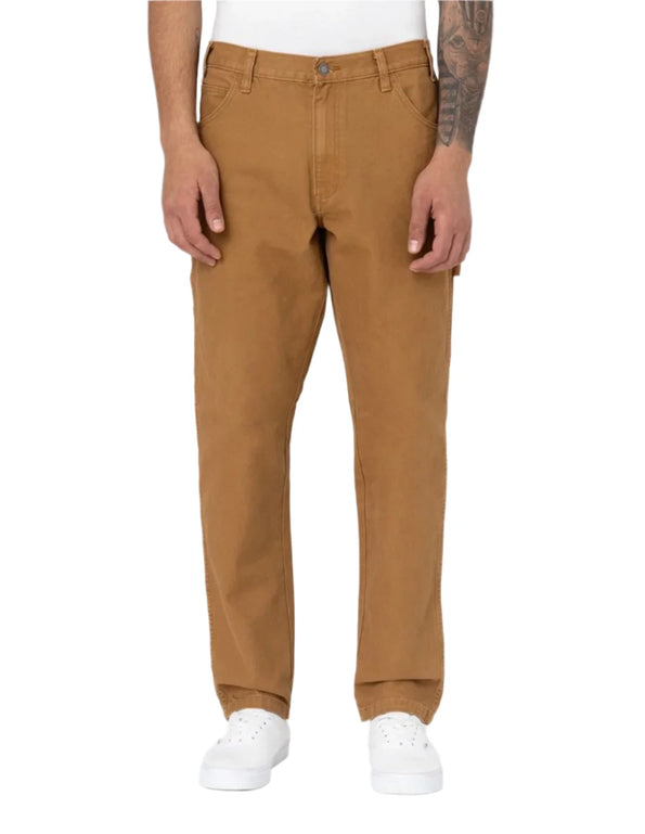 dickies-carpenter-duck-canvas-brown-pants front
