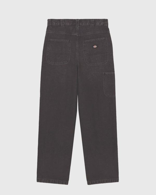 Dickies Madison Baggy Denim Jeans Zwart achter aanzicht no mod