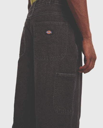Dickies Madison Baggy Denim Jeans Zwart cu zijkant