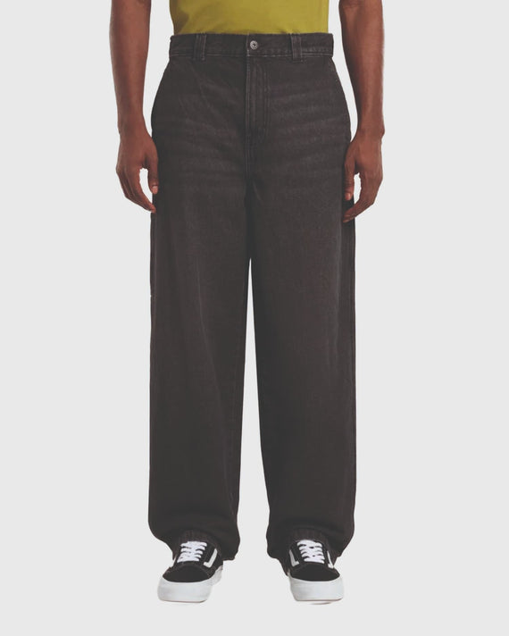 Dickies Madison Baggy Denim Jeans Zwart vooraanzicht