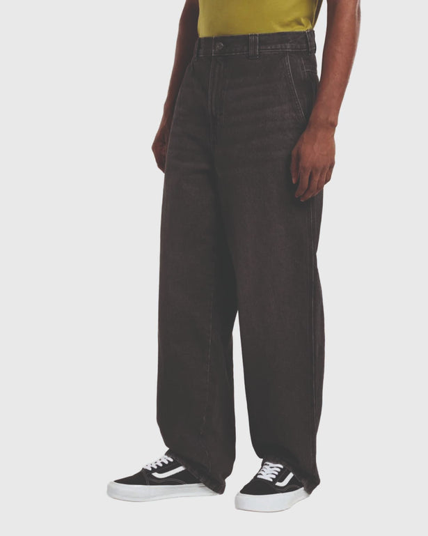 Dickies Madison Baggy Denim Jeans Zwart zijkant