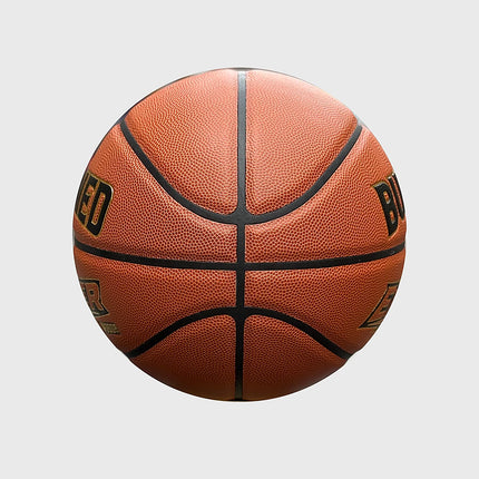 Burned Indoor Basketbal Ember, maat 7, vrijstaand op grijze achtergrond - Burned Sports