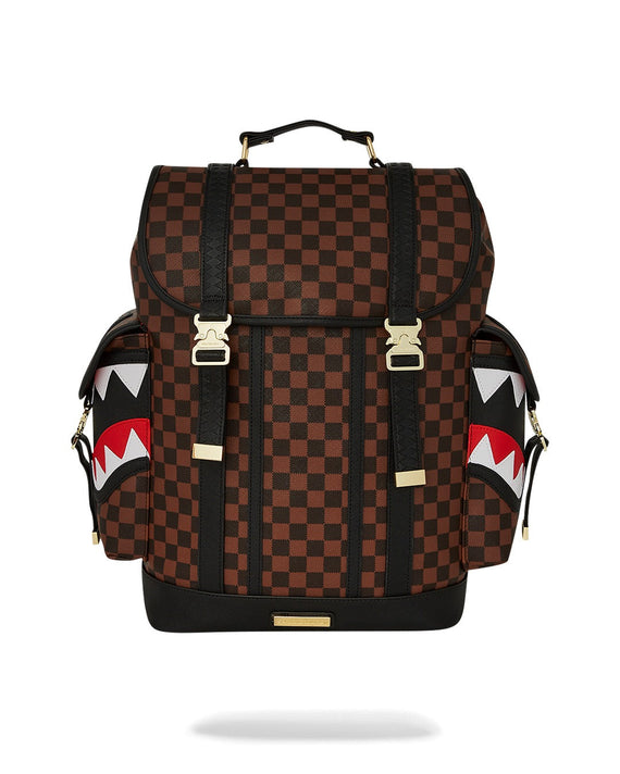 Sprayground Sawtooth Sharks In Paris Monte Carlo Geblokt Bruin/Zwart