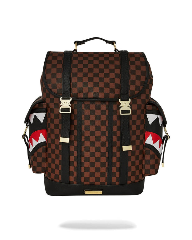 Sprayground Sawtooth Sharks In Paris Monte Carlo Geblokt Bruin/Zwart