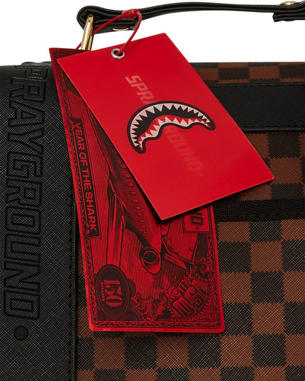 Sprayground Sawtooth Sharks In Paris Monte Carlo Geblokt Bruin/Zwart