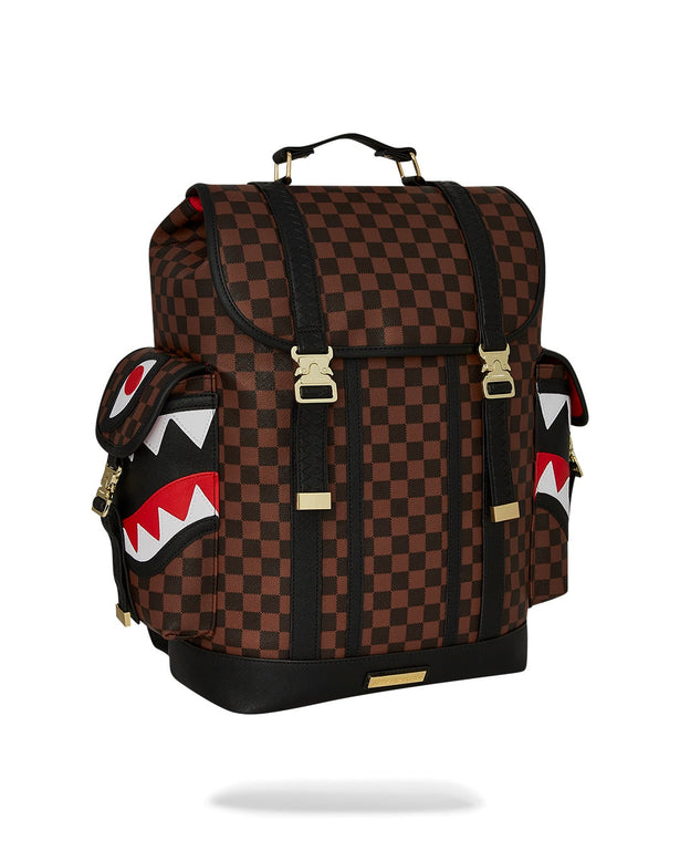 Sprayground Sawtooth Sharks In Paris Monte Carlo Geblokt Bruin/Zwart