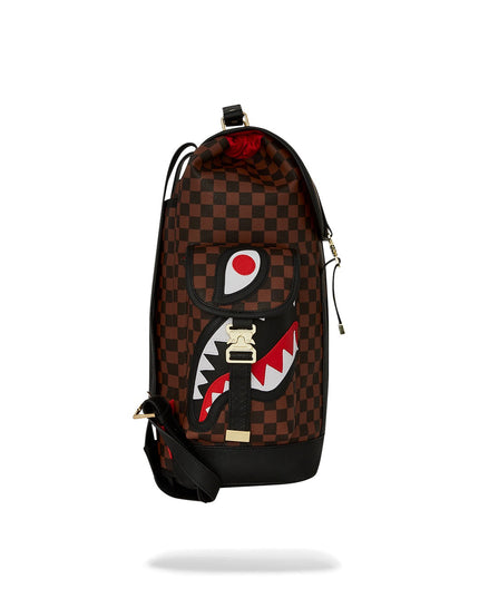 Sprayground Sawtooth Sharks In Paris Monte Carlo Geblokt Bruin/Zwart