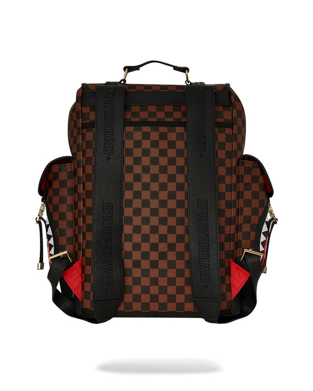 Sprayground Sawtooth Sharks In Paris Monte Carlo Geblokt Bruin/Zwart