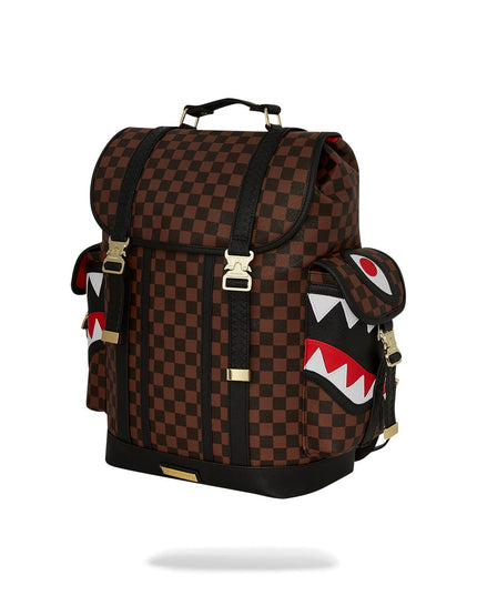 Sprayground Sawtooth Sharks In Paris Monte Carlo Geblokt Bruin/Zwart