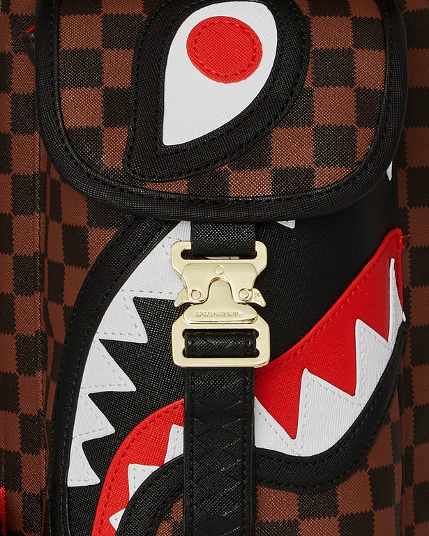 Sprayground Sawtooth Sharks In Paris Monte Carlo Geblokt Bruin/Zwart