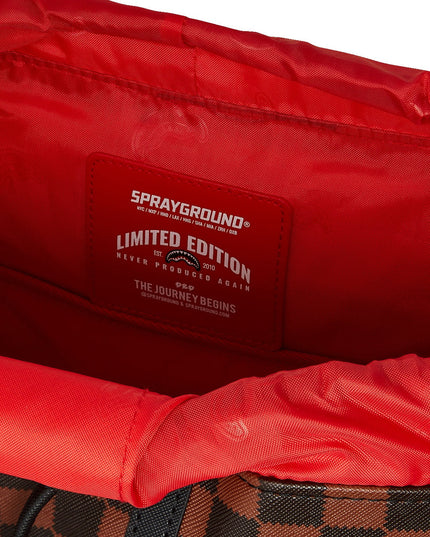 Sprayground Sawtooth Sharks In Paris Monte Carlo Geblokt Bruin/Zwart