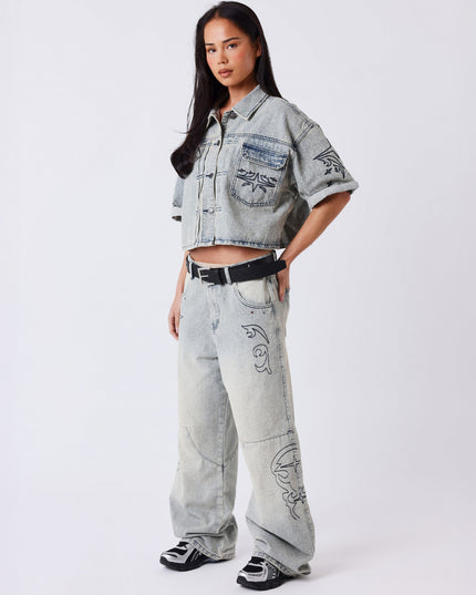 Project X Paris Dames Denim Loose