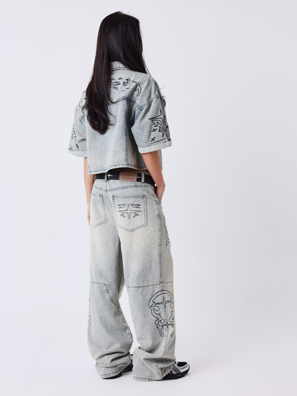Project X Paris Dames Denim Loose