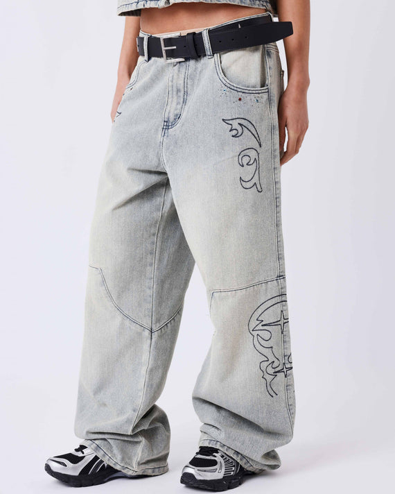 Project X Paris Dames Denim Loose