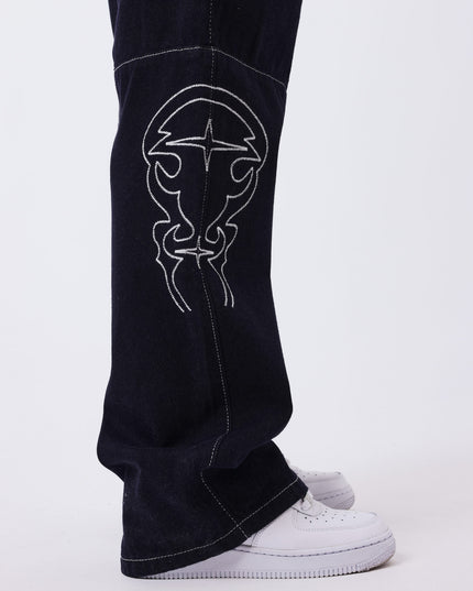 Project X Paris Dames Denim Loose Donkerblauw