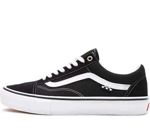 Vans Old Skool Skate Schoenen Sneakers Zwart Wit Burned Sports