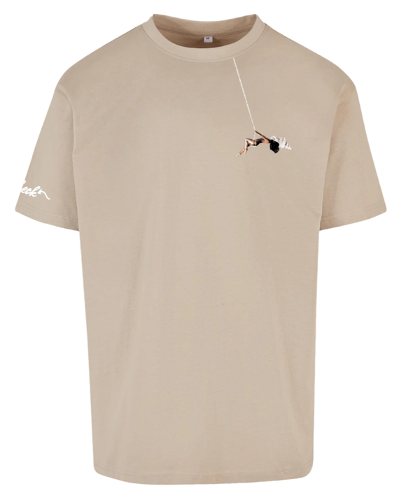 Check T-shirt Beige