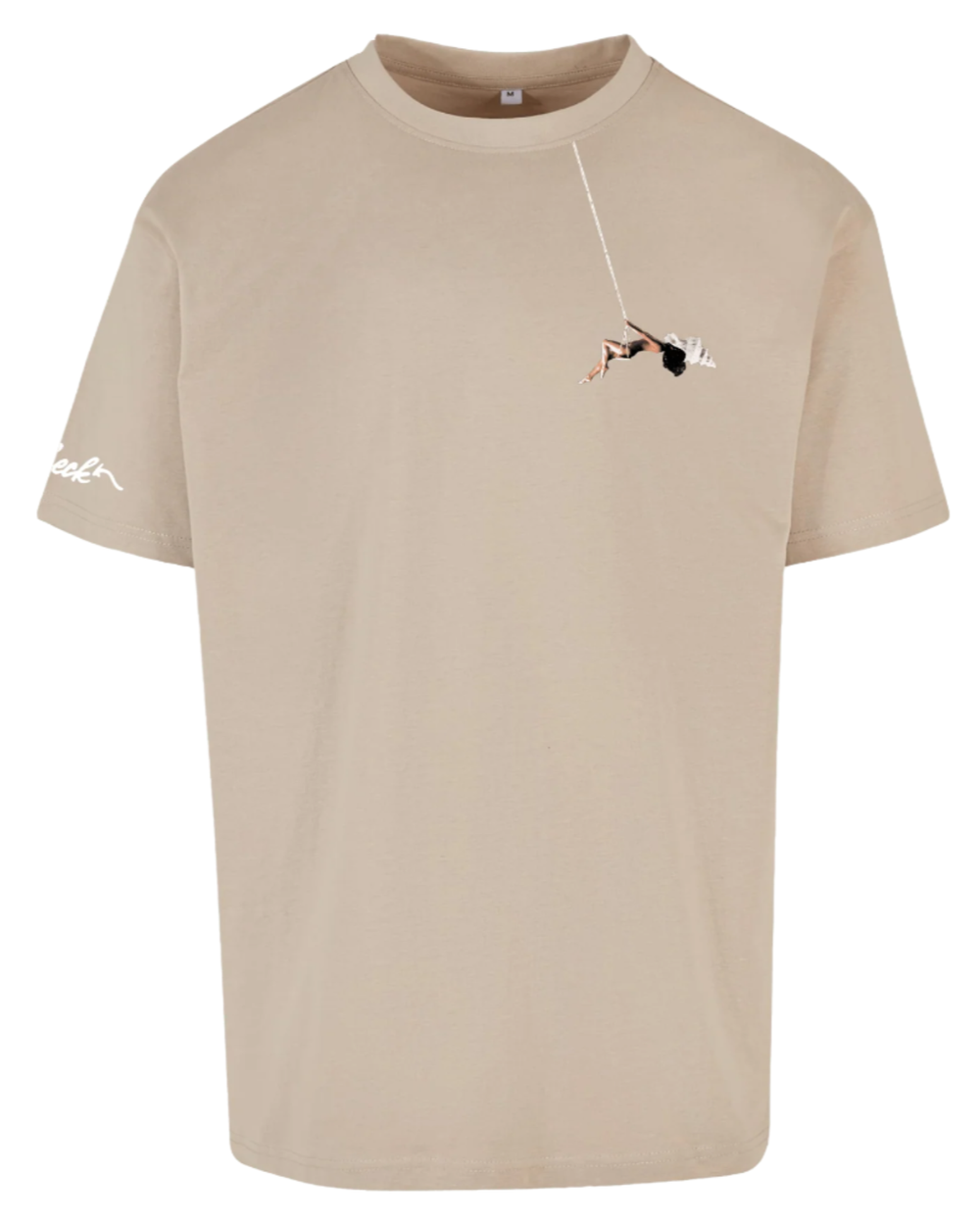 Check T-shirt Beige