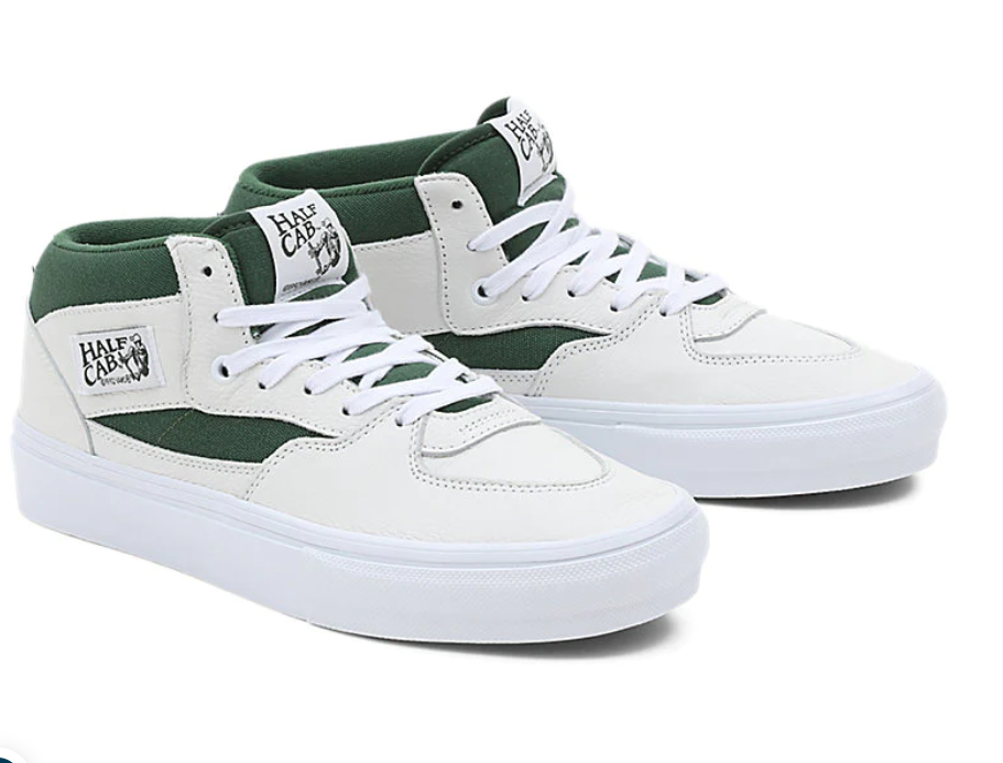 Skate Half Cab Blanc Vert