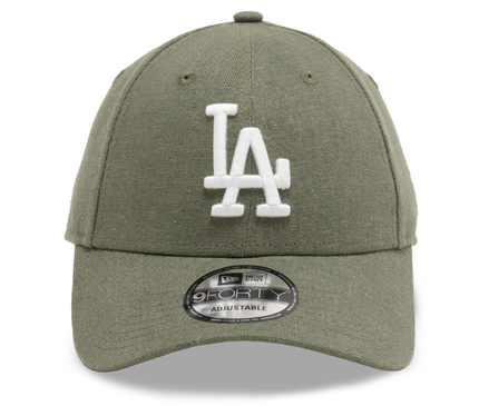 New-Era-Los-Angeles-Dodgers-Linnen-9Forty-Cap-Groen-Center