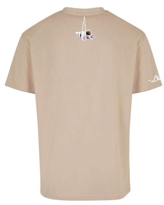 Check T-shirt Beige