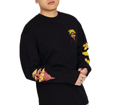 To-A-Higher-Place-Longsleeve-Black-Model-leaning