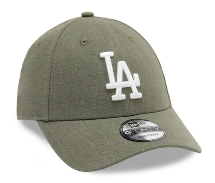 New-Era-Los-Angeles-Dodgers-Linnen-9Forty-Cap-Groen-Left-Side