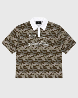 Project X Paris Forest Polo Camouflage vooraanzicht