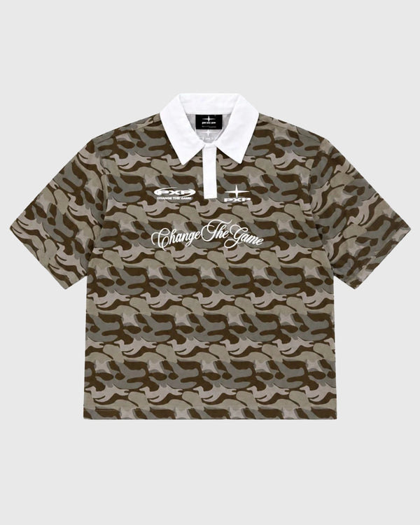 Project X Paris Forest Polo Camouflage vooraanzicht