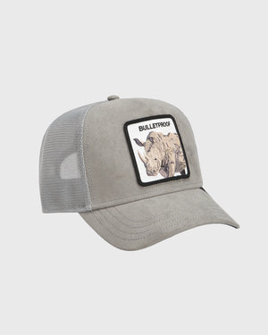 Goorin Bulletproof Trucker Cap Suede Grijs