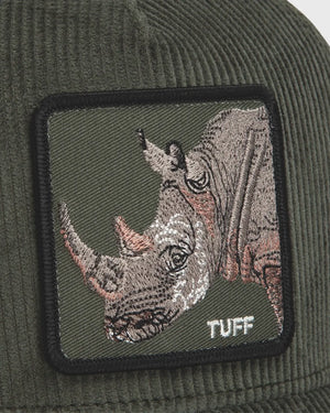Goorin Tuff Trucker Cap Corduroy Groen