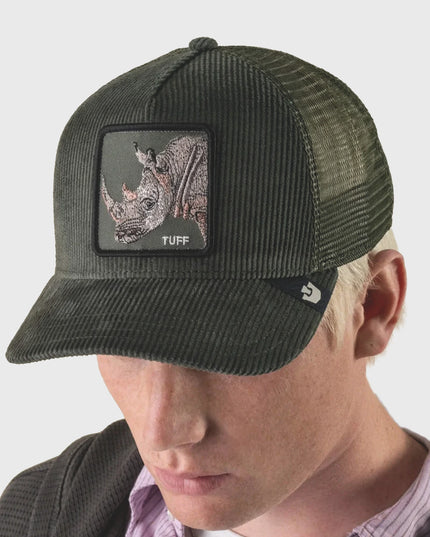 Goorin Tuff Trucker Cap Corduroy Groen