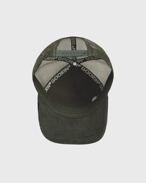 Goorin Tuff Trucker Cap Corduroy Groen